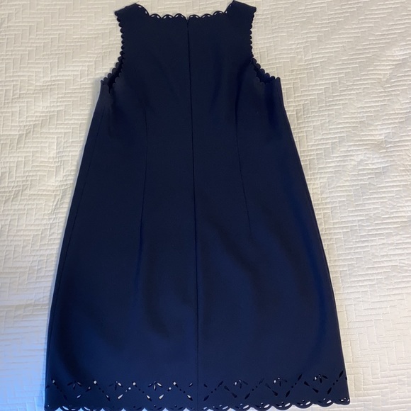 J Crew navy scalloped shift dress - Picture 8 of 10